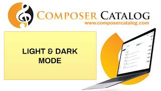 Composer Catalog: How to Enable Dark Mode screenshot 4
