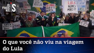Lula é alvo de protestos em tour pela Europa, mas imprensa não mostra