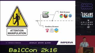 BalCCon2k16 - Dima Bekerman and Ben Herzberg - Automated Web Attacks Using Headless Browsers