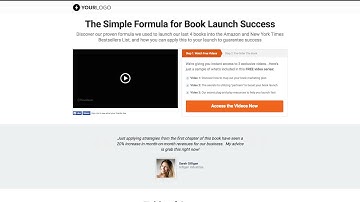 OptimizePress Book Launch Landing Page Template
