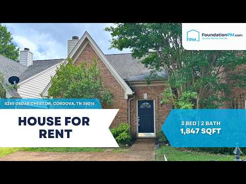 8265 Cedar Chest Dr, Cordova, TN home video tour