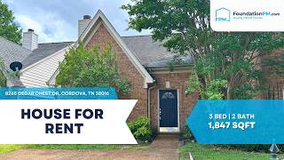 🏡 8265 Cedar Chest Dr, Cordova, TN 38016 | Fireplace & Fenced Yard | FoundationPM.com