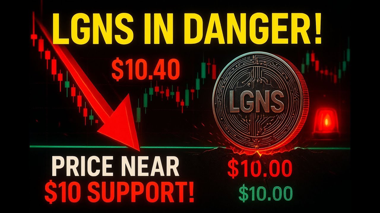 🚨 LGNS Token Price Alert | Downtrend जारी | क्या $10 Support टूटेगा? | LGNS Price Analysis