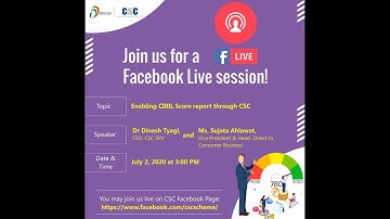 Enabling CIBIL Credit Score through CSC