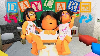 TWINS FIRST DAY AT  DAYCARE  | Roblox Bloxburg