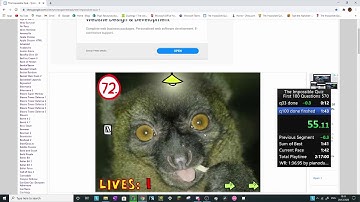 The impossible quiz first 100 questions in 1min and 41 sec 70 ms