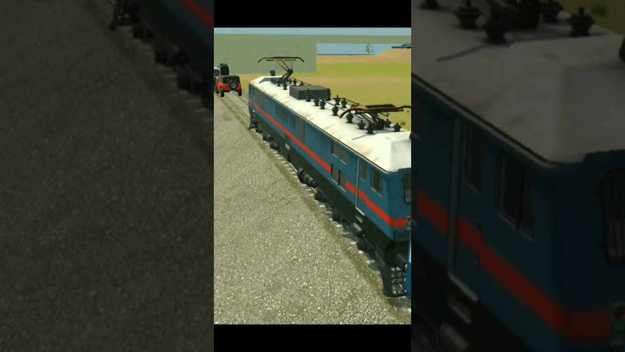 Train vs. Cars: The Ultimate High-Speed Collision!​Can This Indian Railways Train Stop in Time?