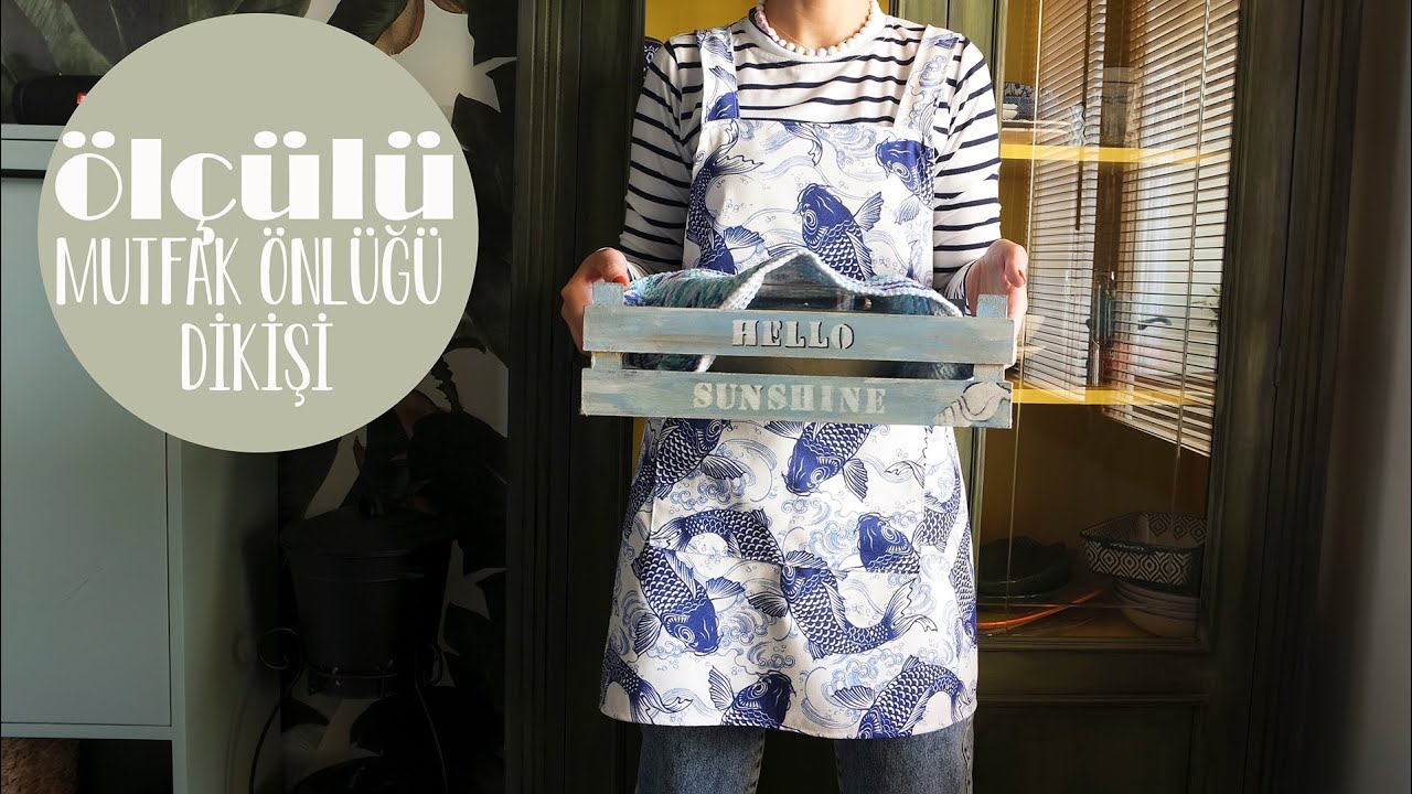 Ölçülü Mutfak Önlüğü Dikişi | Laçin Tenel