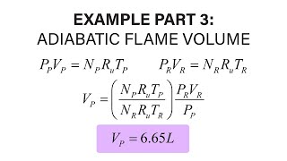 Mechanical Engineering Thermodynamics - Lec 34, pt 4 of 4:  Example - Adiabatic Flame pt iii