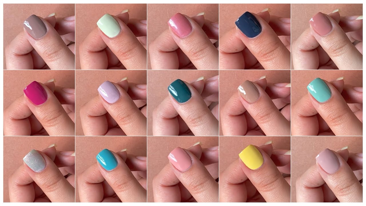 Swatching 15 new nail paints from Nykaa || New nail paint