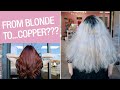 Blonde to Copper Color Correction | Hair Color Technique | Kenra Color