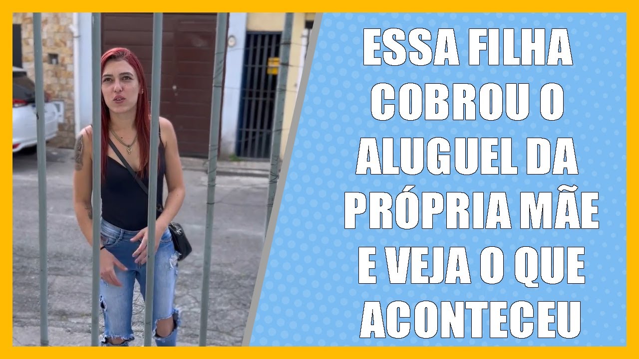 Essa filha cobrou o aluguel da própria mãe e veja o que aconteceu.