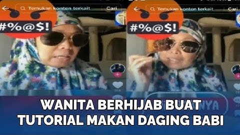 Viral! Wanita Berhijab Ini Buat Konten Tutorial Makan Daging Babi Agar Halal: Bismillah