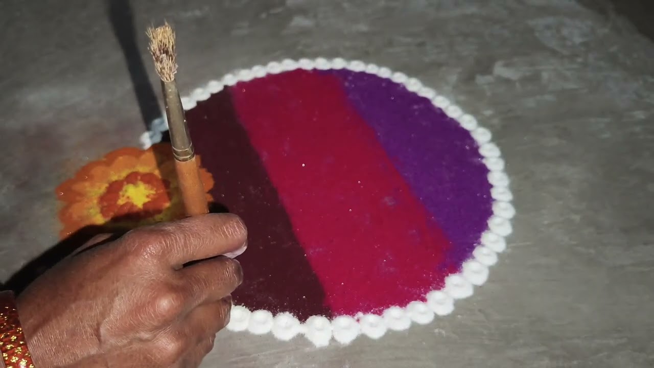 Happy new year special rangoli design ❤🪅||