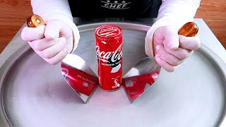 Coca Cola ice cream rolls street food - ايسكريم رول كوكا كولا