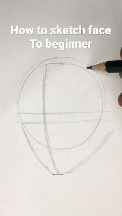 How to draw/sketch Face To beginner. Easy to draw #menggambar #sketsa #tutorial  #youtube