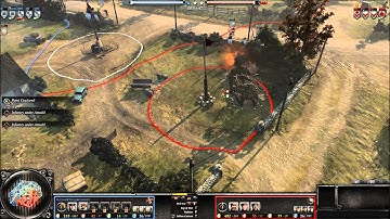 COH 2 vs british 1:1 10min cut with 222 scout car