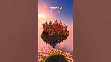 Minecraft Floating Medieval Castle 🏰 - Epic Timelapse #minecraft #shorts