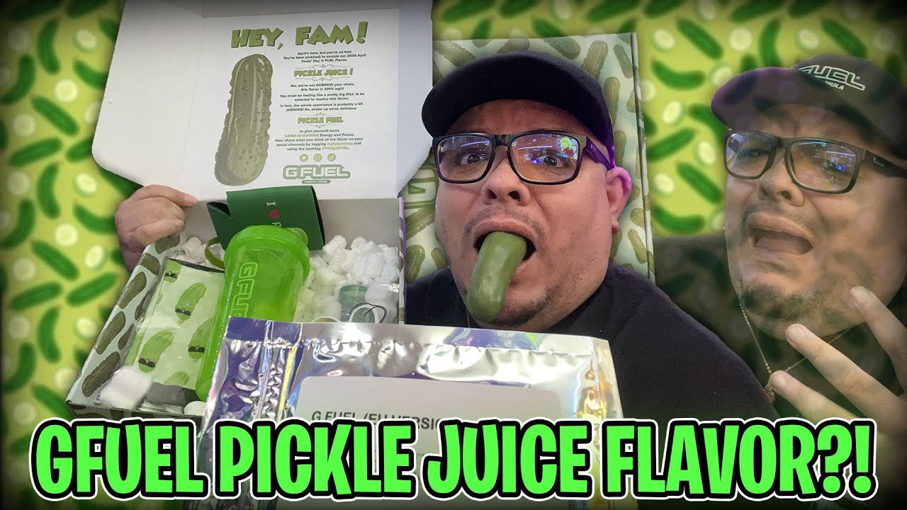 GFUEL 2023 APRIL FOOLS FLAVOR *PICKLE JUICE* YouTube
