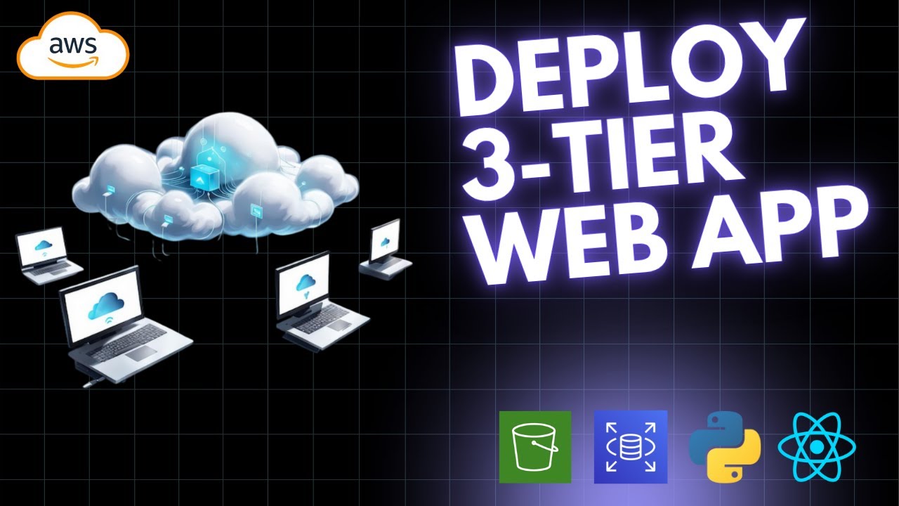 Deploy 3 Tier Web App on AWS | React + Flask + RDS + S3 + EB - YouTube