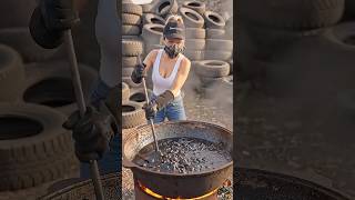 Genius DIY Garden Decor! 🌿 Turning Old Tires Into Luxury Paving Blocks 🤯#diy