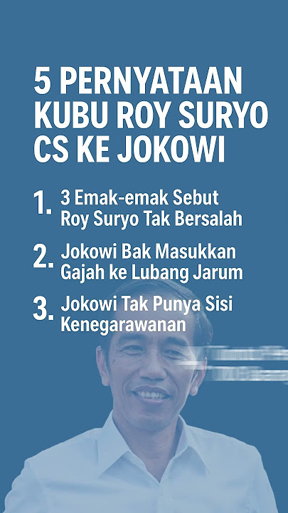 Download lagu 5 Pernyataan Kubu Roy Suryo Cs ke Jokowi saat Gelar Perkara, Tantang Pembuktian & Sebut Tak Bersalah
