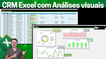 Como fazer Planilha CRM no Excel com Dashboard e Cadastro de Clientes