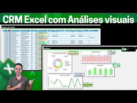 Como fazer Planilha CRM no Excel com Dashboard e Cadastro de Clientes