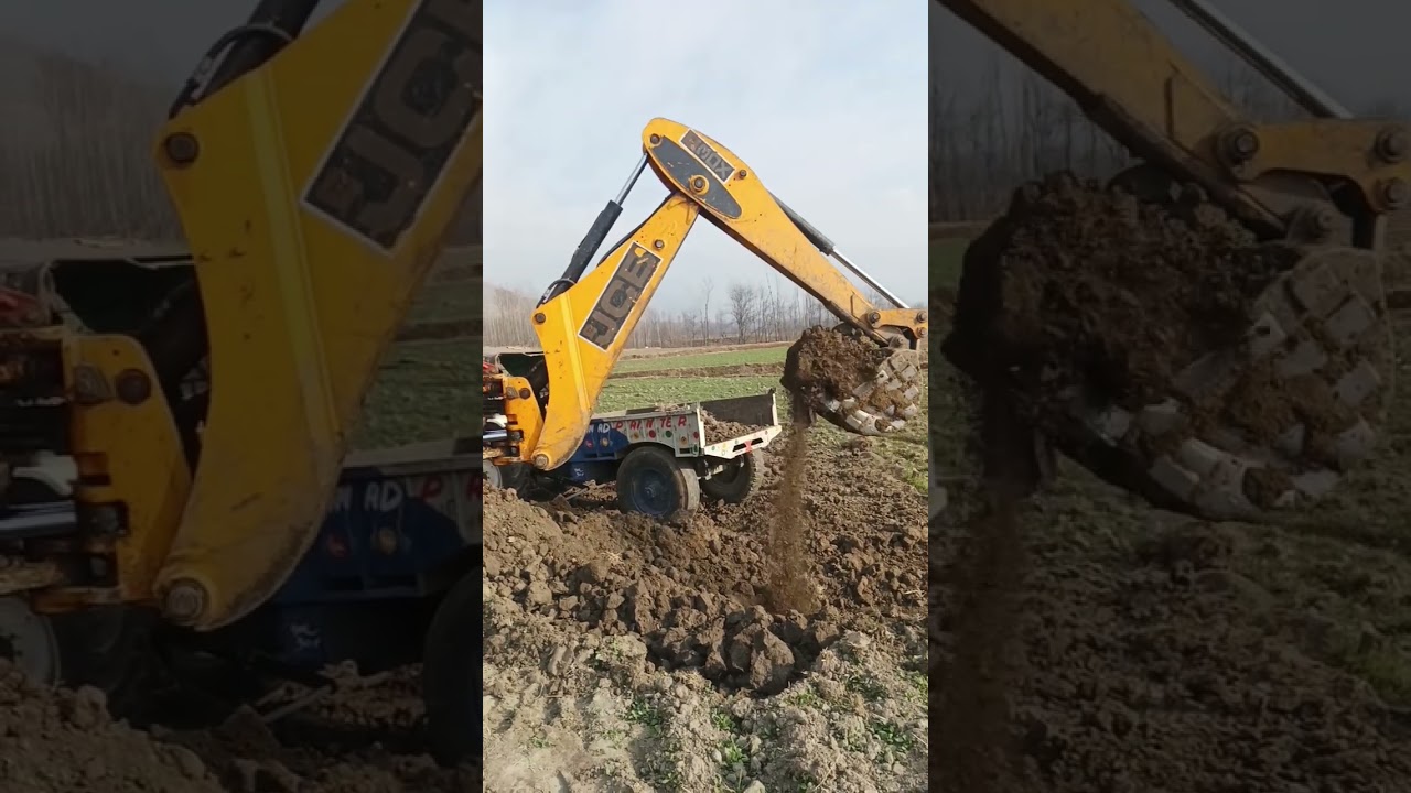 JCB 3DX Loading Soil Like a Pro 💪 | Heavy Machine Work 