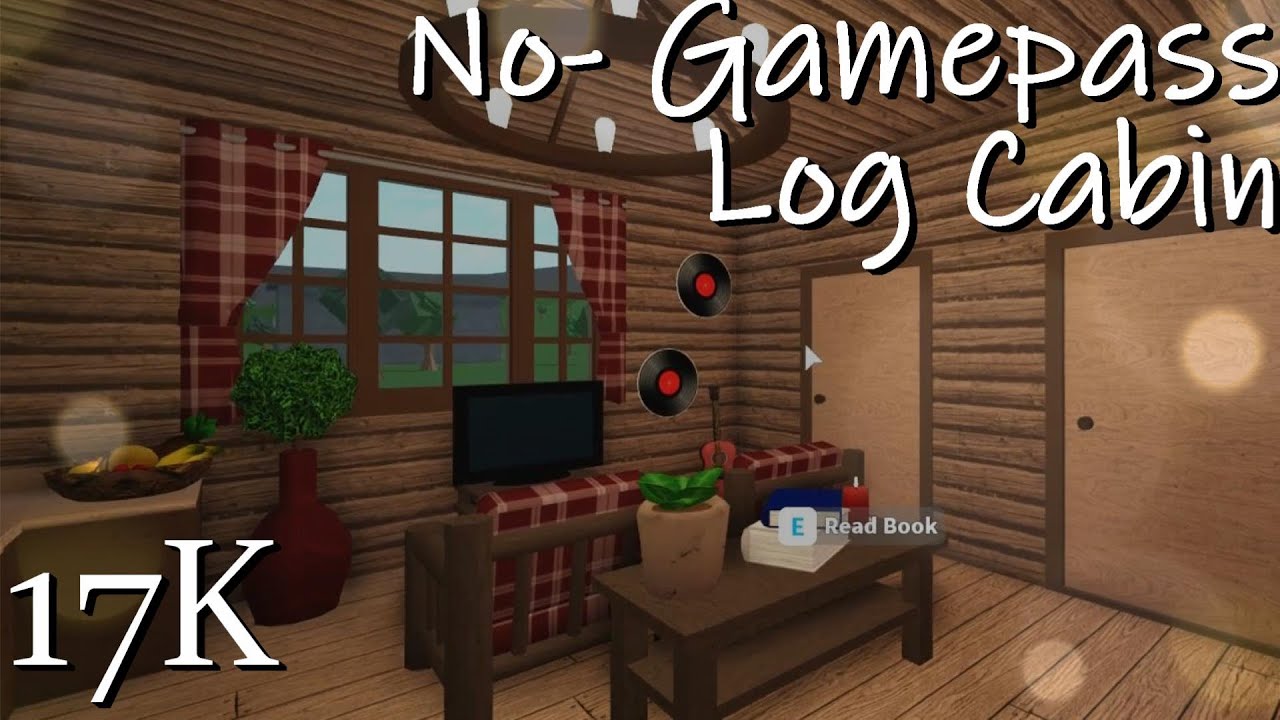 No Gamepass Cheap Log Cabin Bloxburg 17k Youtube - roblox mansion bloxburg 17k