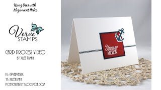 Verve Stamps - Aligning stamps/dies using alignment holes.