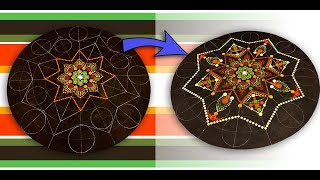 How to make a Dot Mandala Painting Part 2 (of 3 parts) - 211