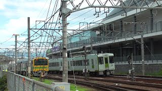 出区すると思ったら？おやっ！　事業用気動車 GV-E197系 TS01編成と、2025年で八高線から引退？ キハ110形 気動車 200番台の出区と高崎駅入線　JR高崎駅　2025年7月14日 撮影