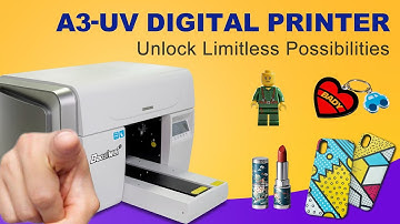 Compact Desktop UV Printer | A3 Multifunctional UV Flatbed Printer Small