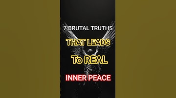 7 Brutal Truths That Lead to Real Inner Peace | Stoic Philosophy
