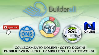 Builderall - Collegamento Domini - Sotto Domini - Pubblicazione Sito - Cambio Dns - Certificati Ssl