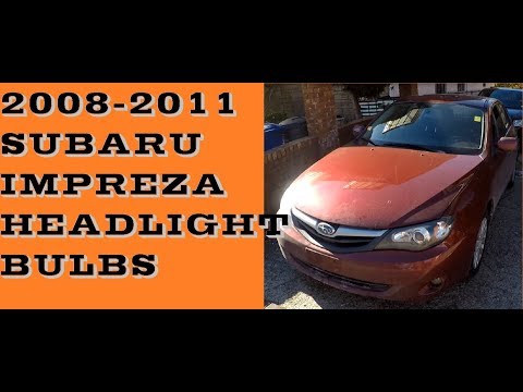 How to change headlight bulbs in Subaru Impreza