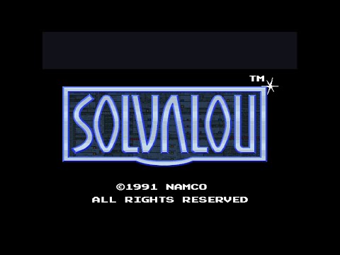 SOLVALOU ソルバルウ 008 GAME START   COSMO FIELD AMBIENCE #1 (arcade game music)