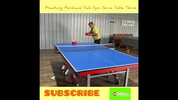 Practicing Forehand Side Spin Serve Table Tennis#shorts#trending#viral#