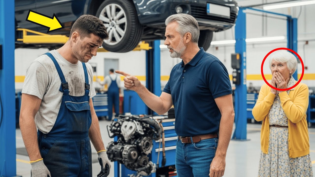 Monteur ontslagen omdat hij gratis een bejaarde hielp… dagen later ontdekt hij wie ze echt is