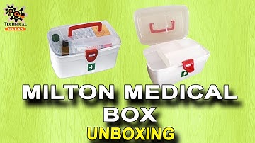 Milton Medical Box Plastic Multi-purpose Storage Unboxing.