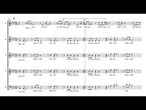 Sikirileke koloi Tenor I Part Predominant