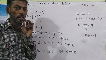 Class 6 Exercise HOME WORK  1.2 (video 1)  Chapter 1 sets  Math by mubeen ahmed tutorials