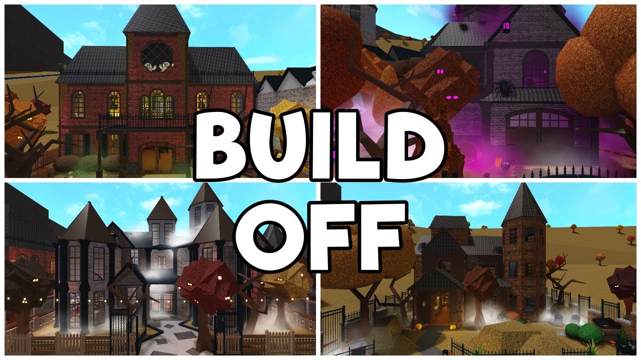 Haunted House Build Battle With Youtubers! (Bloxburg) YouTube