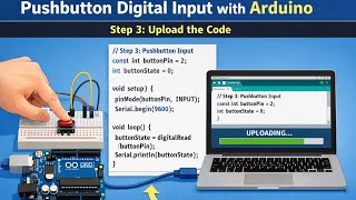 Pushbutton Digital Input with Arduino | Easy Beginner Tutorial 🔘⚡