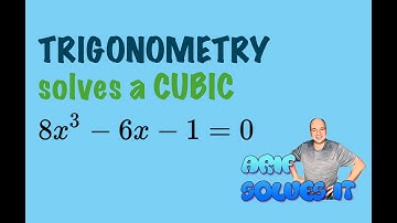 TRIGONOMETRY solves a CUBIC Equation
