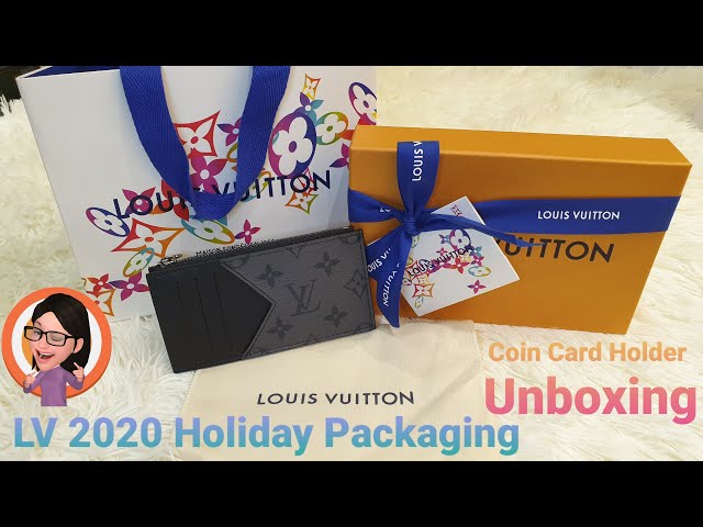 LOUIS VUITTON Coin Card Holder and 2020 Holiday Packaging 