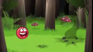 Cartoon game Red ball Dangerous walk in the forest 2, Игра , Красный ШАР , Опасная прогулка в лесу 2