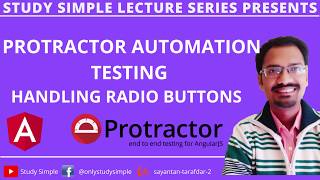 How to Handle Radio Buttons in Protractor Automation Testing | Protractor Testing | StudySimple