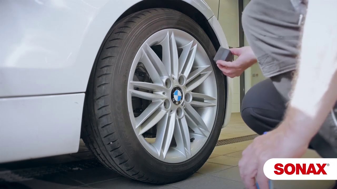 Видео инструкция, гель для шин Sonax XTREME Tyre Gloss Gel (Германия) 235100